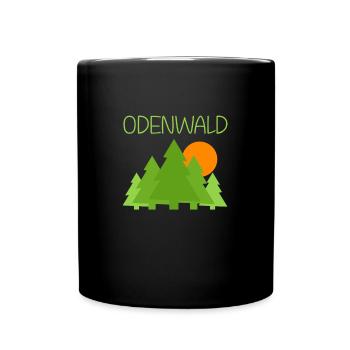 Odenwald - Tasse einfarbig - Schwarz - Vorne