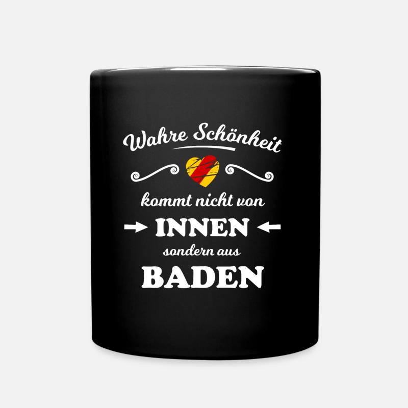 Das schöne Badnerland - Tasse einfarbig - Schwarz