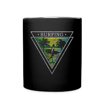 Surfer Sea Windsurfer Cool - Mug uni - noir - Devant
