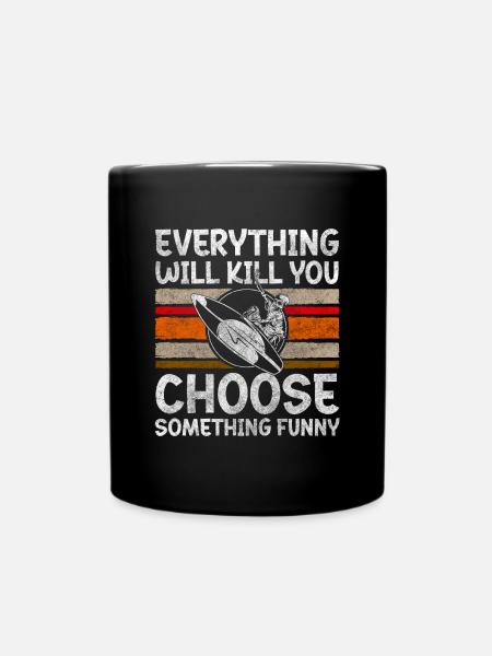 Surfer Welle Windsurfen Cool - Tasse einfarbig - Schwarz