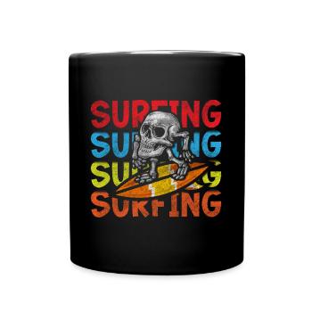 Sports nautiques Planche à voile Cool - Mug uni - noir - Devant