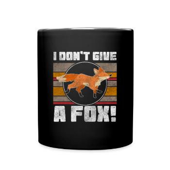 Tier Tiere Klug - Tasse einfarbig - Schwarz - Vorne
