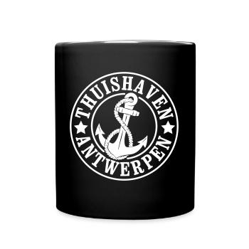 Heimathafen Antwerpen - Tasse einfarbig - Schwarz - Vorne