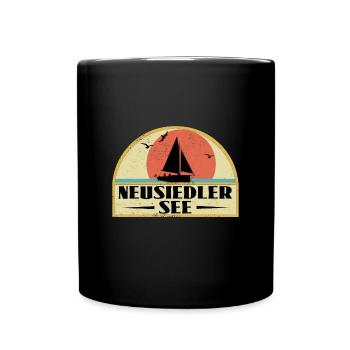 Neusiedler See - Tasse einfarbig - Schwarz - Vorne