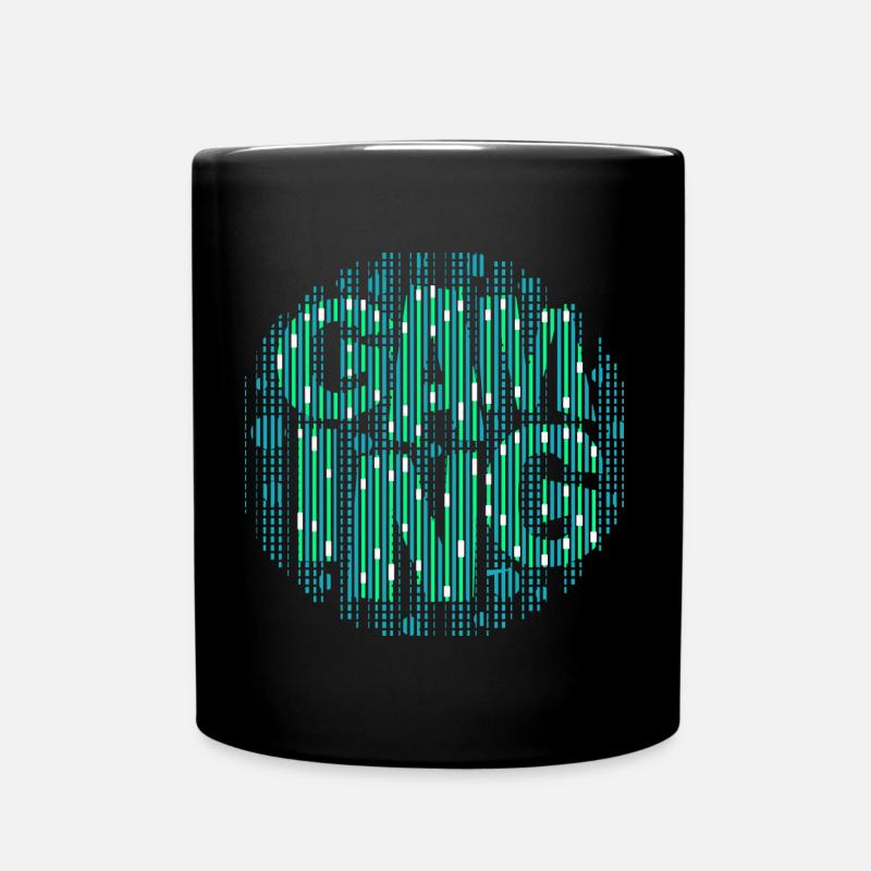 Gaming-Szene-digital - Tasse einfarbig - Schwarz