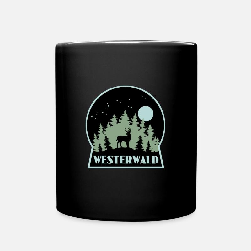 Westerwald - Tasse einfarbig - Schwarz
