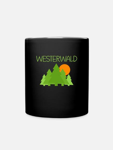 Westerwald - Tasse einfarbig - Schwarz