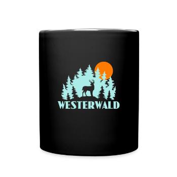 Westerwald - Tasse einfarbig - Schwarz - Vorne