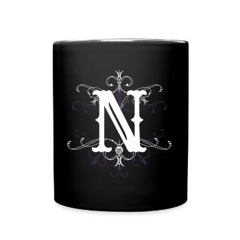 Letter N (N) - Full Colour Mug - black - Front