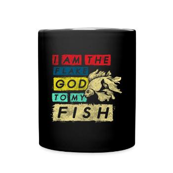 Aquarium aquarist algae goldfish - Full Colour Mug - black - Front