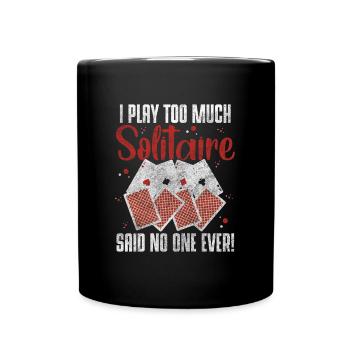 Jeu de cartes Jeu de cartes Spades - Mug uni - noir - Devant