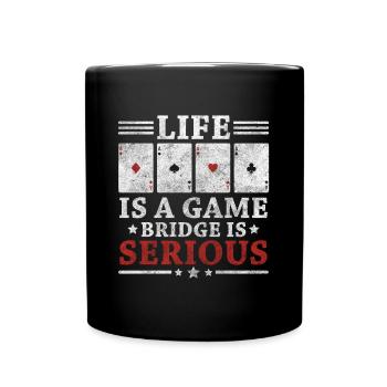 Jeu de cartes Joueur de cartes Blackjack Heart - Mug uni - noir - Devant