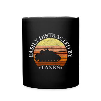 Puissance de combat léopard - Mug uni - noir - Devant
