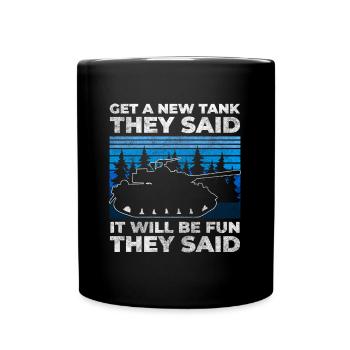Puissance de l’arme de combat léopard - Mug uni - noir - Devant