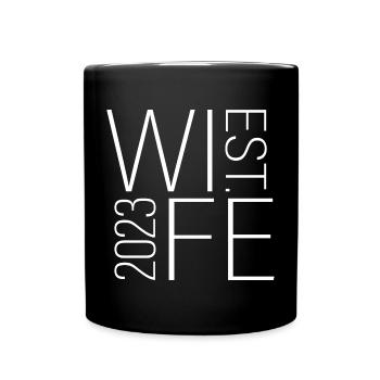 2023 Mariage jumelé de couple marié - Mug uni - noir - Devant