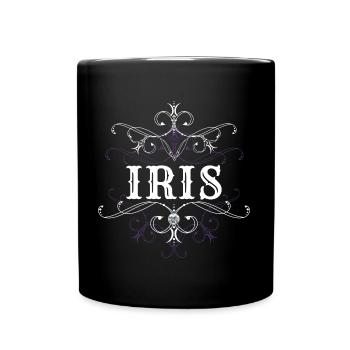 Iris Surname First name Personalized - Full Colour Mug - black - Front