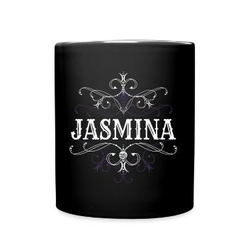 Jasmina Nom Prénom Personnalisé - Mug uni - noir - Devant