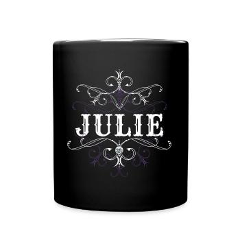 Julie Surname First name personalized - Full Colour Mug - black - Front