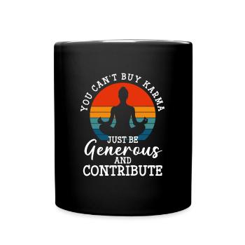 Karma Positive Ego - Full Colour Mug - black - Front