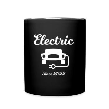Électrique depuis 2022 - Mug uni - noir - Devant