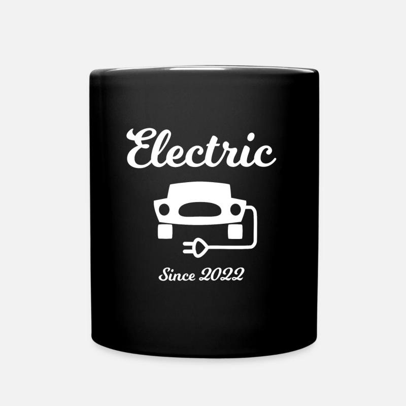 Seit 2022 elektrisch - Tasse einfarbig - Schwarz