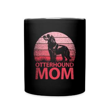 Otterhound Otter Dog Mom Mistress Pink - Full Colour Mug - black - Front