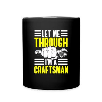 Métier d’outilleur charpentier maître constructeur - Mug uni - noir - Devant