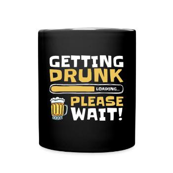 Beer drinkers Drunkards Humor Drinking pleasure - Full Colour Mug - black - Front