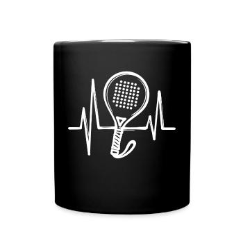 Racket Padel Player Padel Game Sports Leisure - Full Colour Mug - black - Front