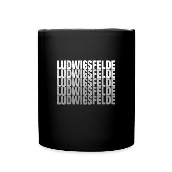 Ludwigsfelde - Tasse einfarbig - Schwarz - Vorne