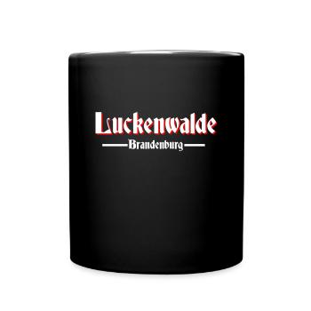 Luckenwalde - Tasse einfarbig - Schwarz - Vorne