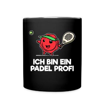 Sport Padel Statement Padel Game Player Racket - Full Colour Mug - black - Front