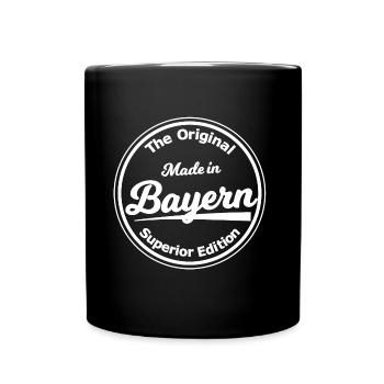 Daheim in Bavaria - Tasse einfarbig - Schwarz - Vorne