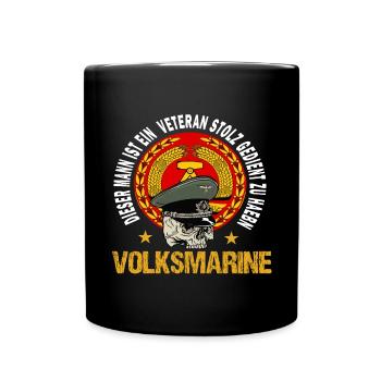 Volksmarine Veteran - Tasse einfarbig - Schwarz - Vorne