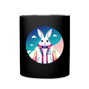 Lapin, Lapin, Lapin de Pâques - Mug uni - noir - Devant