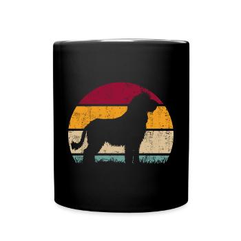 Komondor Hungarian Vintage Retro - Full Colour Mug - black - Front