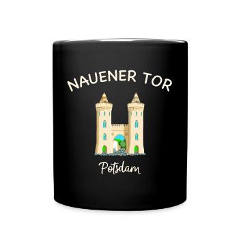 Potsdam, Nauener Tor, Brandenburg - Tasse einfarbig - Schwarz - Vorne