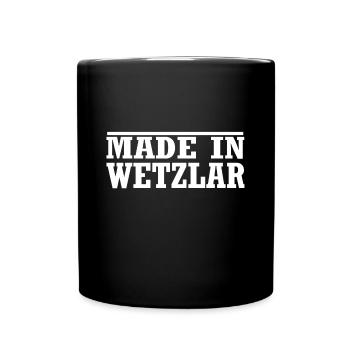 Wetzlar - Tasse einfarbig - Schwarz - Vorne
