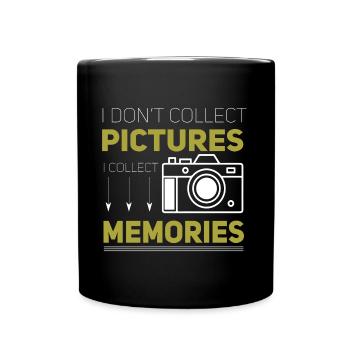 Fotografen Spruch Hobby Fotograf - Tasse einfarbig - Schwarz - Vorne