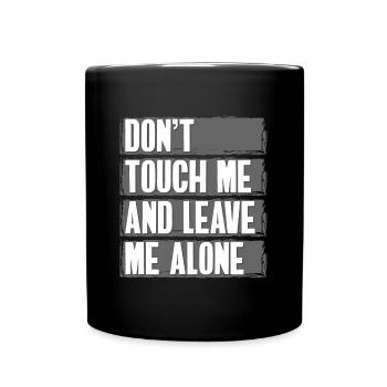 Il suffit de regarder mon problème de provocation - Mug uni - noir - Devant