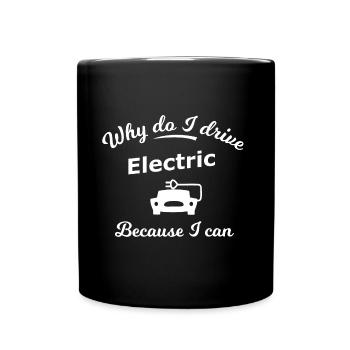 Véhicules électriques - Mug uni - noir - Devant