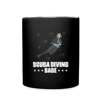 Design de plongée sous-marine - Mug uni - noir - Devant