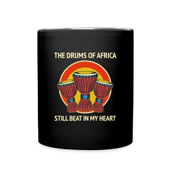 Djembe-Spieler Schlagzeuger Musik Schlagzeuger Musiker - Tasse einfarbig - Schwarz - Vorne