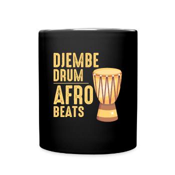 Djembe Player Drummer Music Drum Musician - Full Colour Mug - black - Front
