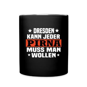 Pirna - Tasse einfarbig - Schwarz - Vorne