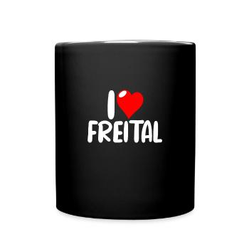 Freital - Tasse einfarbig - Schwarz - Vorne