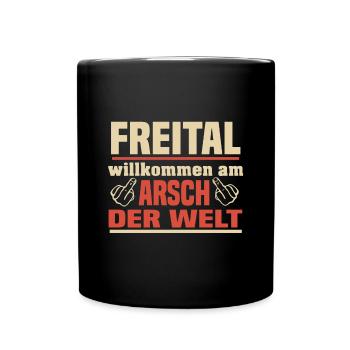 Freital - Tasse einfarbig - Schwarz - Vorne