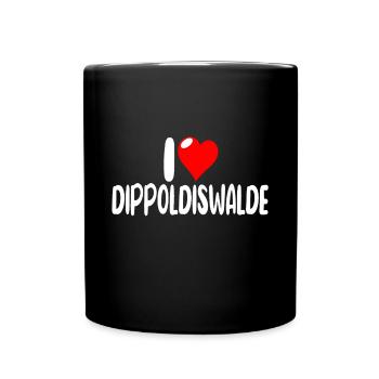 Dippoldiswalde - Tasse einfarbig - Schwarz - Vorne