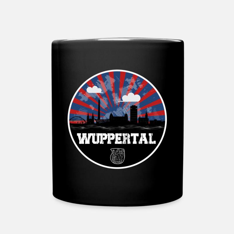 Wuppertal Skyline Heimspiel - Tasse einfarbig - Schwarz