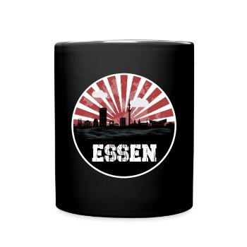 Essen Skyline Home Game - Full Colour Mug - black - Front